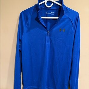 New with tags men’s Under Armour brand blue quarter-zip pullover in size small